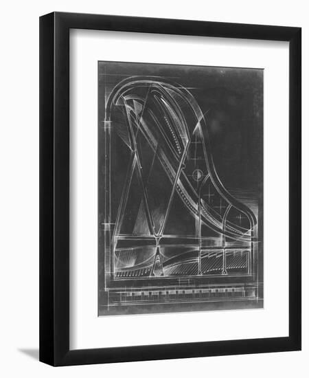 Grand Piano Diagram-Ethan Harper-Framed Art Print