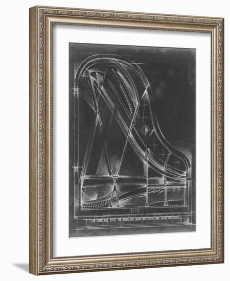 Grand Piano Diagram-Ethan Harper-Framed Art Print