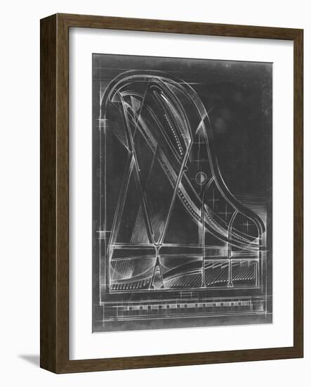 Grand Piano Diagram-Ethan Harper-Framed Art Print