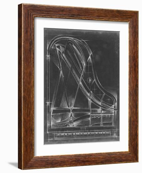 Grand Piano Diagram-Ethan Harper-Framed Art Print