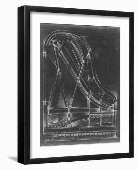 Grand Piano Diagram-Ethan Harper-Framed Art Print