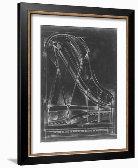 Grand Piano Diagram-Ethan Harper-Framed Art Print