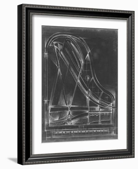 Grand Piano Diagram-Ethan Harper-Framed Art Print