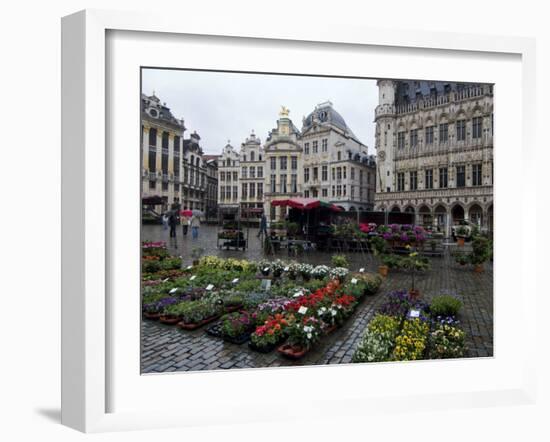 Grand Place, UNESCO World Heritage Site, Brussels, Belgium, Europe-Ethel Davies-Framed Photographic Print