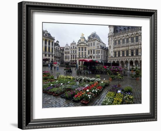 Grand Place, UNESCO World Heritage Site, Brussels, Belgium, Europe-Ethel Davies-Framed Photographic Print