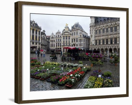 Grand Place, UNESCO World Heritage Site, Brussels, Belgium, Europe-Ethel Davies-Framed Photographic Print