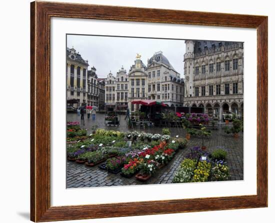 Grand Place, UNESCO World Heritage Site, Brussels, Belgium, Europe-Ethel Davies-Framed Photographic Print