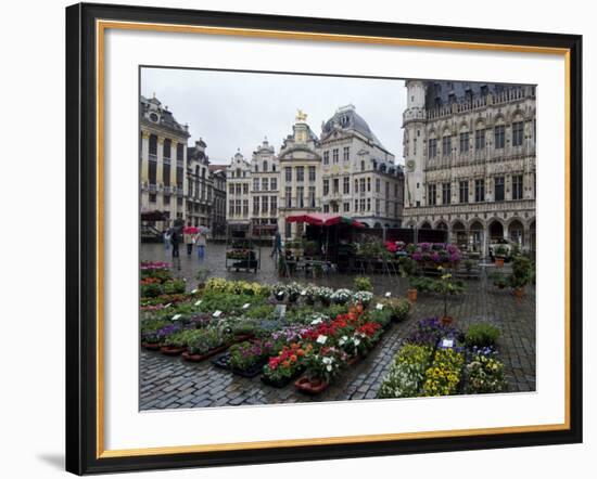 Grand Place, UNESCO World Heritage Site, Brussels, Belgium, Europe-Ethel Davies-Framed Photographic Print