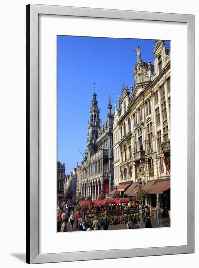 Grand Place, UNESCO World Heritage Site, Brussels, Belgium, Europe-Neil Farrin-Framed Photographic Print