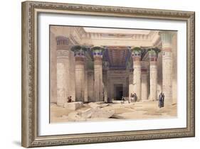 Grand Portico of the Temple of Philae - Nubia, 1842-1849-David Roberts-Framed Giclee Print