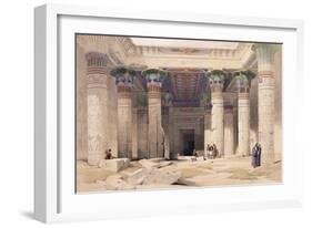 Grand Portico of the Temple of Philae - Nubia, 1842-1849-David Roberts-Framed Giclee Print