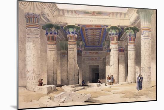 Grand Portico of the Temple of Philae - Nubia, 1842-1849-David Roberts-Mounted Giclee Print