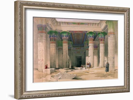Grand Portico of the Temple of Philae, Nubia, from Egypt and Nubia, Engraved by Louis Haghe-David Roberts-Framed Giclee Print