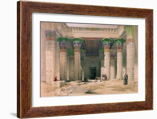 Grand Portico of the Temple of Philae, Nubia, from Egypt and Nubia, Engraved by Louis Haghe-David Roberts-Framed Giclee Print