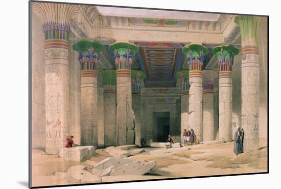 Grand Portico of the Temple of Philae, Nubia, from Egypt and Nubia, Engraved by Louis Haghe-David Roberts-Mounted Giclee Print