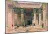 Grand Portico of the Temple of Philae, Nubia, from Egypt and Nubia, Engraved by Louis Haghe-David Roberts-Mounted Giclee Print