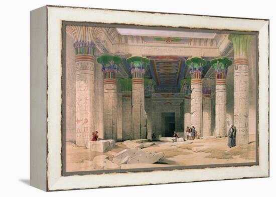 Grand Portico of the Temple of Philae, Nubia, from Egypt and Nubia, Engraved by Louis Haghe-David Roberts-Framed Premier Image Canvas