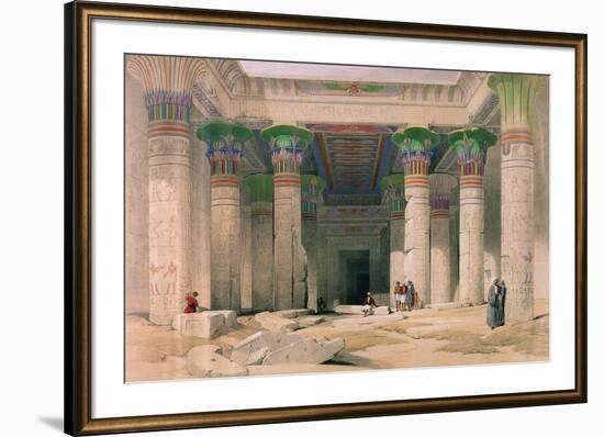 Grand Portico of the Temple of Philae, Nubia, from Egypt and Nubia, Engraved by Louis Haghe-David Roberts-Framed Giclee Print