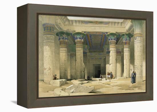 Grand Portico of the Temple of Philae, Nubia-David Roberts-Framed Premier Image Canvas