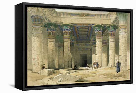 Grand Portico of the Temple of Philae, Nubia-David Roberts-Framed Premier Image Canvas