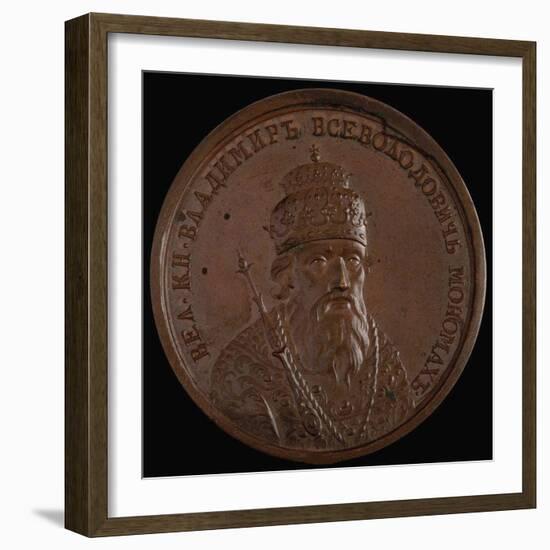 Grand Prince Vladimir II Monomakh of Kiev (From the Historical Medal Serie), 1770S-null-Framed Photographic Print