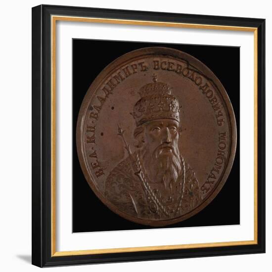 Grand Prince Vladimir II Monomakh of Kiev (From the Historical Medal Serie), 1770S-null-Framed Photographic Print