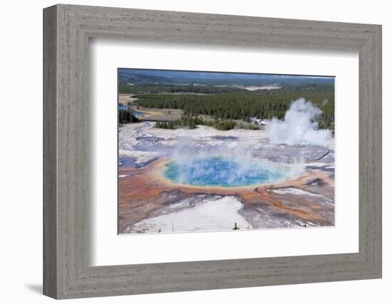 Grand Prismatic Geyser, Midway Geyser Basin, Yellowstone NP, WYoming-Howie Garber-Framed Photographic Print