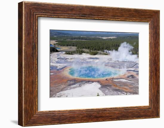 Grand Prismatic Geyser, Midway Geyser Basin, Yellowstone NP, WYoming-Howie Garber-Framed Photographic Print