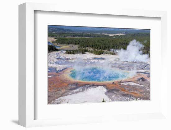 Grand Prismatic Geyser, Midway Geyser Basin, Yellowstone NP, WYoming-Howie Garber-Framed Photographic Print