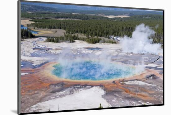 Grand Prismatic Geyser, Midway Geyser Basin, Yellowstone NP, WYoming-Howie Garber-Mounted Photographic Print