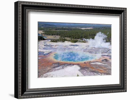 Grand Prismatic Geyser, Midway Geyser Basin, Yellowstone NP, WYoming-Howie Garber-Framed Photographic Print