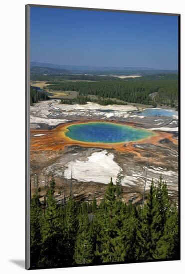 Grand Prismatic Spring, Midway Geyser Basin, Yellowstone Nat'l Park, UNESCO Site, Wyoming, USA-Peter Barritt-Mounted Photographic Print