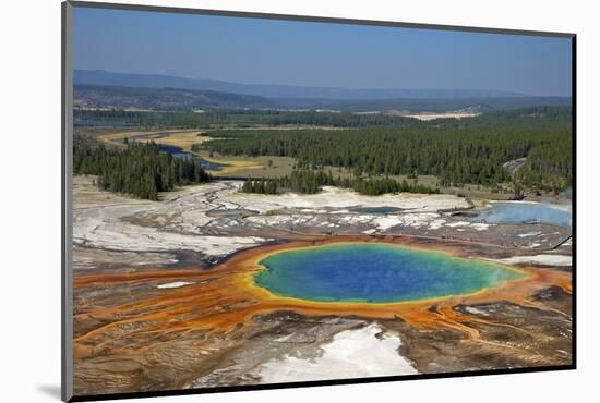 Grand Prismatic Spring, Midway Geyser Basin, Yellowstone Nat'l Park, UNESCO Site, Wyoming, USA-Peter Barritt-Mounted Photographic Print