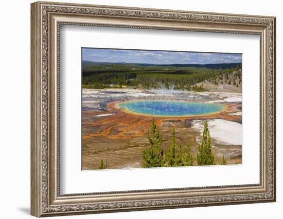 Grand Prismatic Spring, Midway Geyser Basin, Yellowstone National Park, Wyoming, U.S.A.-Gary Cook-Framed Photographic Print