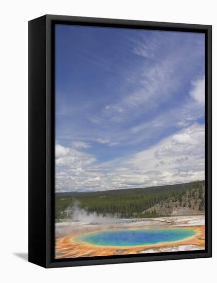 Grand Prismatic Spring, Midway Geyser Basin, Yellowstone National Park, Wyoming, USA-Neale Clarke-Framed Premier Image Canvas