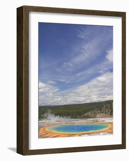 Grand Prismatic Spring, Midway Geyser Basin, Yellowstone National Park, Wyoming, USA-Neale Clarke-Framed Photographic Print