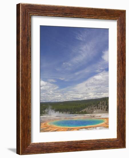 Grand Prismatic Spring, Midway Geyser Basin, Yellowstone National Park, Wyoming, USA-Neale Clarke-Framed Photographic Print