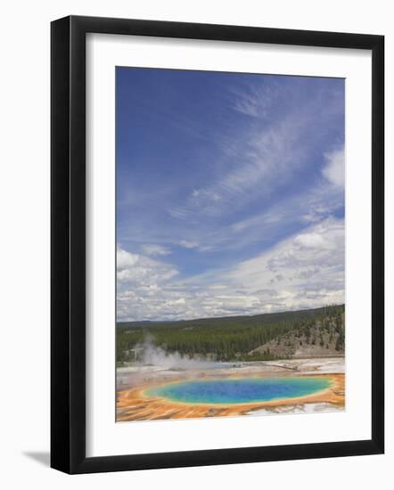 Grand Prismatic Spring, Midway Geyser Basin, Yellowstone National Park, Wyoming, USA-Neale Clarke-Framed Photographic Print
