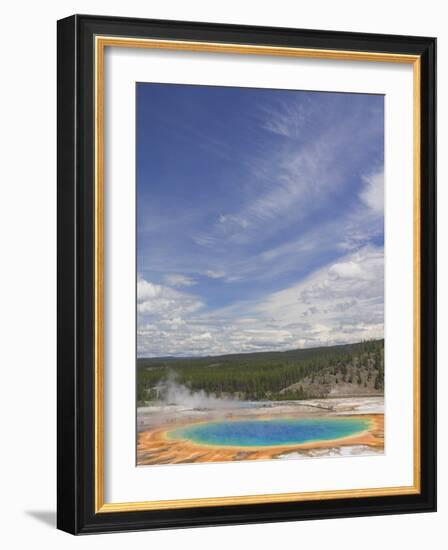 Grand Prismatic Spring, Midway Geyser Basin, Yellowstone National Park, Wyoming, USA-Neale Clarke-Framed Photographic Print