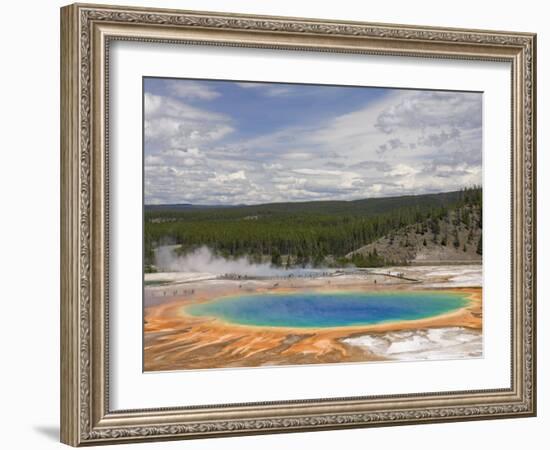 Grand Prismatic Spring, Midway Geyser Basin, Yellowstone National Park, Wyoming, USA-Neale Clarke-Framed Photographic Print