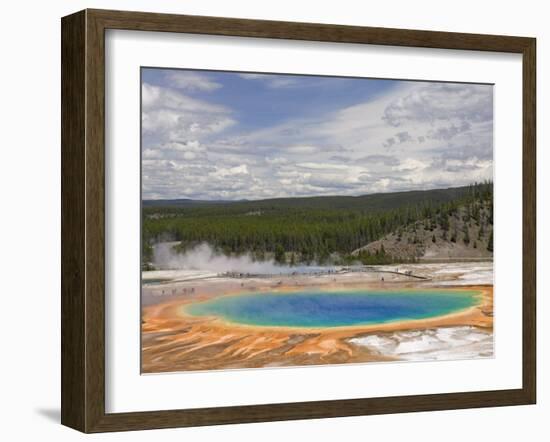 Grand Prismatic Spring, Midway Geyser Basin, Yellowstone National Park, Wyoming, USA-Neale Clarke-Framed Photographic Print