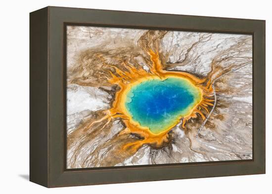 Grand Prismatic Spring, Midway Geyser Basin, Yellowstone National Park, Wyoming, Usa-Peter Adams-Framed Premier Image Canvas