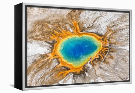 Grand Prismatic Spring, Midway Geyser Basin, Yellowstone National Park, Wyoming, Usa-Peter Adams-Framed Premier Image Canvas