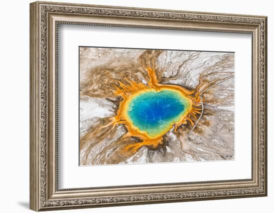 Grand Prismatic Spring, Midway Geyser Basin, Yellowstone National Park, Wyoming, Usa-Peter Adams-Framed Photographic Print