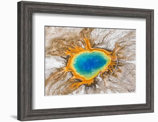 Grand Prismatic Spring, Midway Geyser Basin, Yellowstone National Park, Wyoming, Usa-Peter Adams-Framed Photographic Print