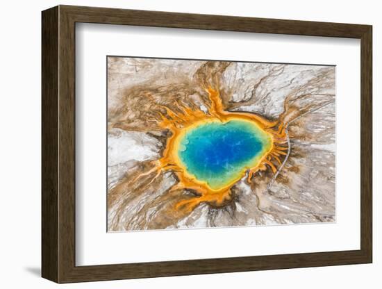 Grand Prismatic Spring, Midway Geyser Basin, Yellowstone National Park, Wyoming, Usa-Peter Adams-Framed Photographic Print