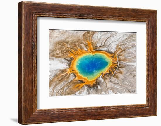 Grand Prismatic Spring, Midway Geyser Basin, Yellowstone National Park, Wyoming, Usa-Peter Adams-Framed Photographic Print