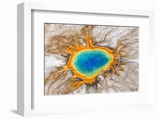 Grand Prismatic Spring, Midway Geyser Basin, Yellowstone National Park, Wyoming, Usa-Peter Adams-Framed Photographic Print