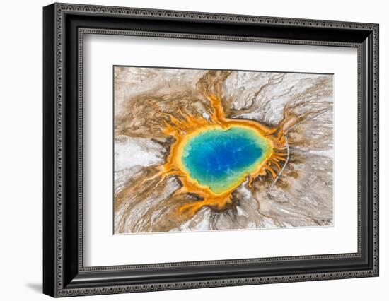 Grand Prismatic Spring, Midway Geyser Basin, Yellowstone National Park, Wyoming, Usa-Peter Adams-Framed Photographic Print