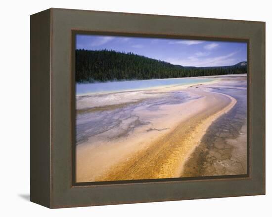 Grand Prismatic Spring, Midway Geyser Basin, Yellowstone National Park, Wyoming-Geoff Renner-Framed Premier Image Canvas